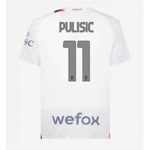 AC Milan Christian Pulisic #11 Replika Udebanetrøje 2023-24 Kortærmet